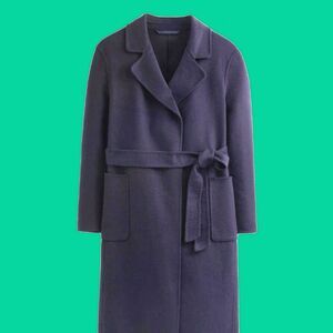 NWT Boden Bristol Navy Blue Wool-Blend Coat US 20-22R